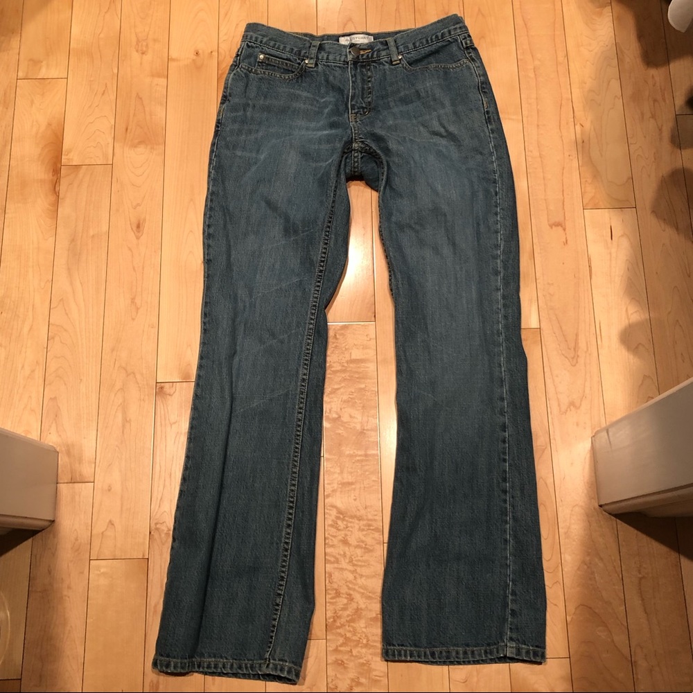 Jill Stuart midrise, wide leg blue jeans, size 8
